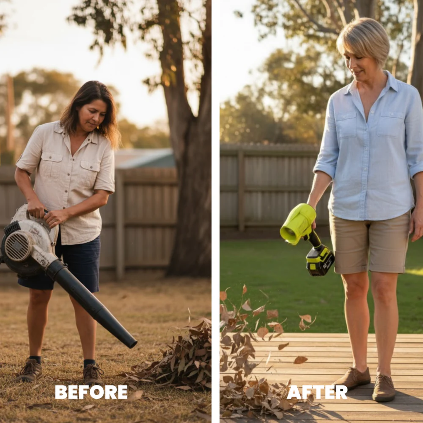 Ultra-Light Cordless Leaf Blower – Clear Leaves Fast, Anywhere - 2X Free Batteries Included